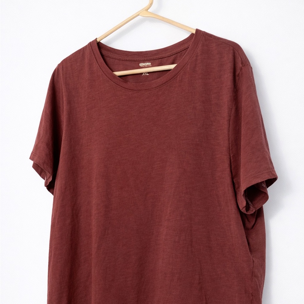 Sonoma Women's Short Sleeve Burgundy Tee